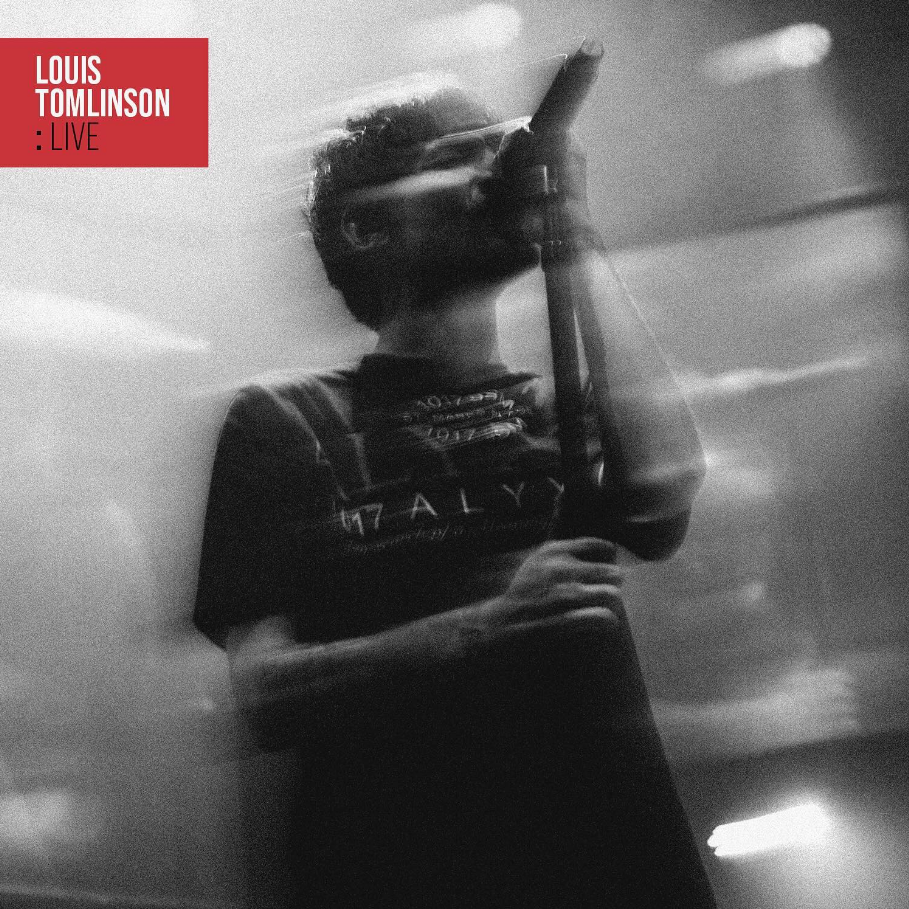 Louis Tomlinson en la portada de su nuevo álbum "LIVE".